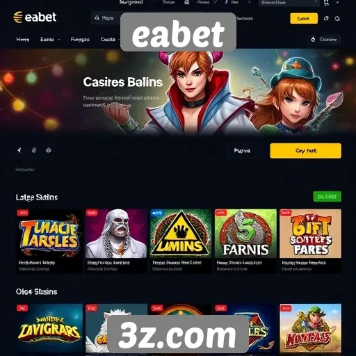 interface do site eabet é fácil de navegar